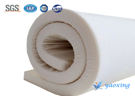 Beyaz 230gm Nefes Alıcı Yangına Karşı Dayanıklı kumaş astarı Yangına Karşı Yatak için