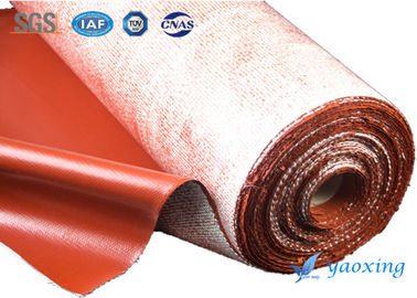3.5mm Kırmızı Dimi Dokuma Silikon Kaplı Fiberglas Kumaş