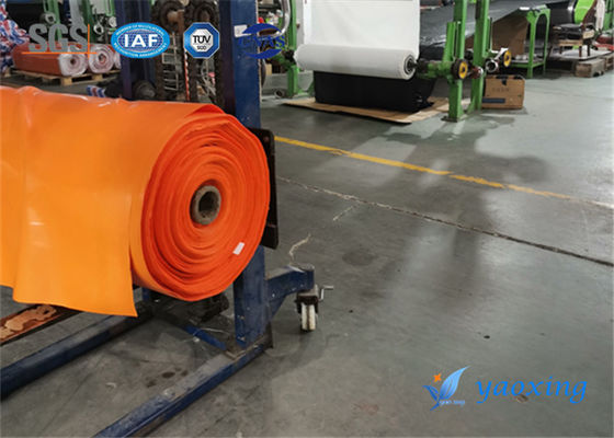 Yanmaz Esnek Eklemde Kullanılan Turuncu Silikon Kauçuk Kaplı Fiberglas Kumaş