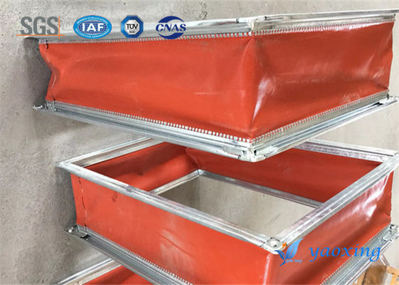 Yanmaz Esnek Eklemde Kullanılan Turuncu Silikon Kauçuk Kaplı Fiberglas Kumaş