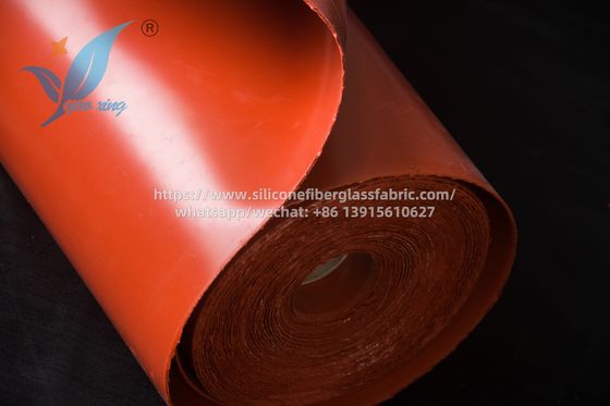 2.5mm Twill Weave Silikon Kumaş 50m Uzunluk Sıcaklığa Dirençli Yüksek Sıcaklık Ortamları için Ağır Görevli