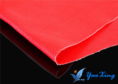 İyi Yanmaz Performanslı 18OZ Çift Taraflı Silikon Kaplı Fiberglas Kumaş