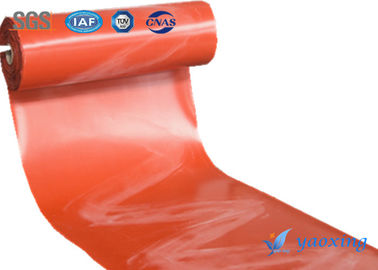 Yangın Önleme İşleri İçin Kırmızı Silikon Kaplı Fiberglas Kumaş