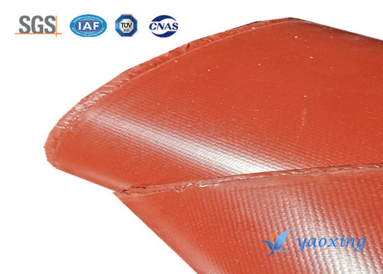 500℉ Korozyon Direnci Çift Taraflı Kaplamalı Fiberglas Silikon Kumaş