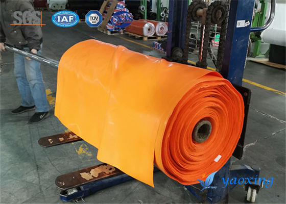 Yanmaz Esnek Eklemde Kullanılan Turuncu Silikon Kauçuk Kaplı Fiberglas Kumaş