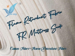 Yangın engelli pamuk kumaş sünger yatak kabı