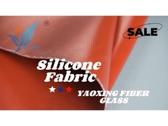 1m genişliğinde dış mekan yangın battaniyesi silikon kauçuk kaplı cam kumaş ısıya dayanıklılık için 3.0mm